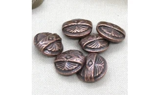 6 boutons / 19MM / Cuivre rouge