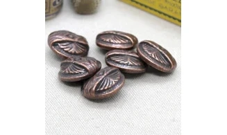 6 boutons / 19MM / Cuivre rouge