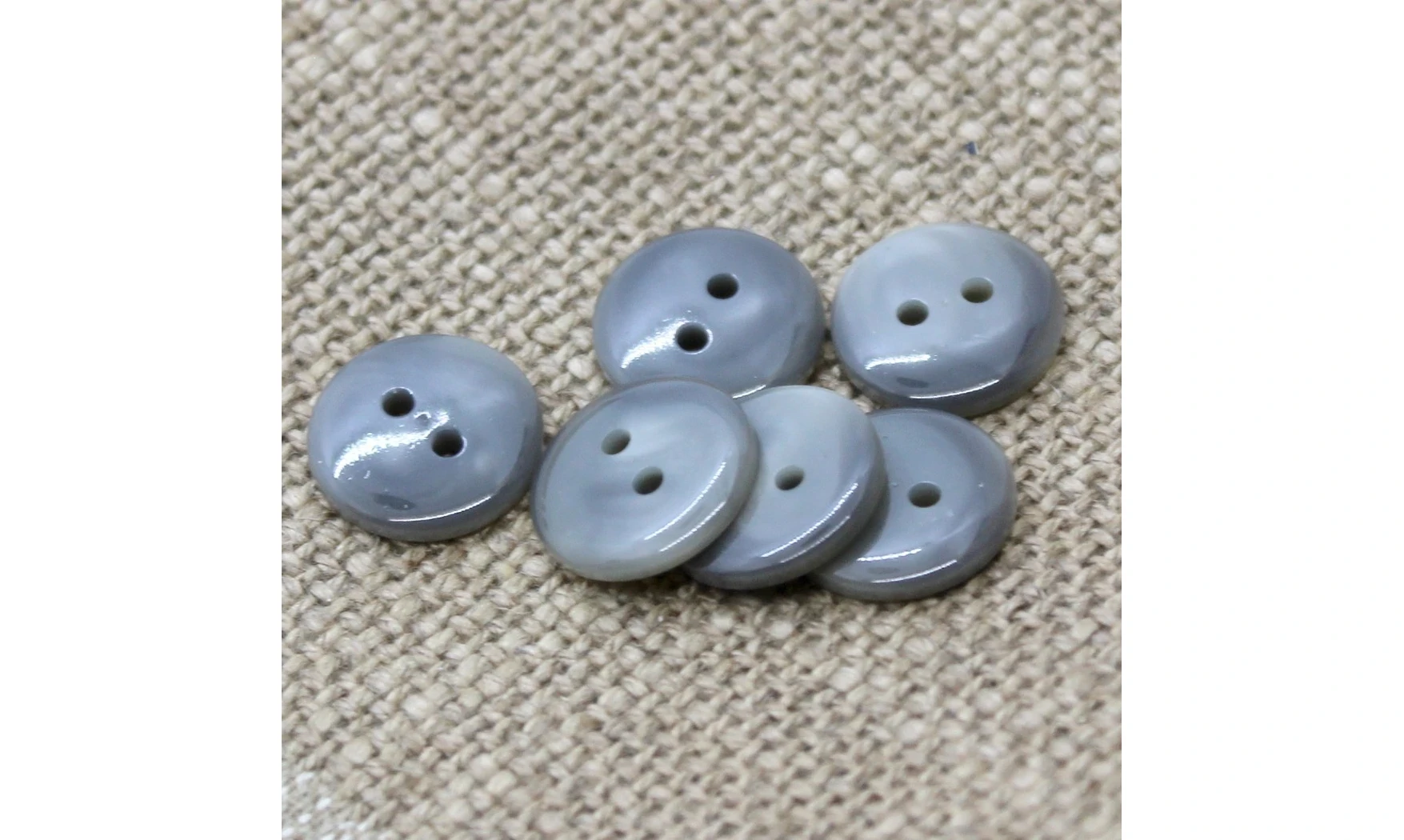 6 boutons / 14MM / Gris