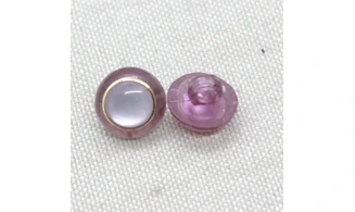 6 boutons / 12MM / Violet Anneau Or