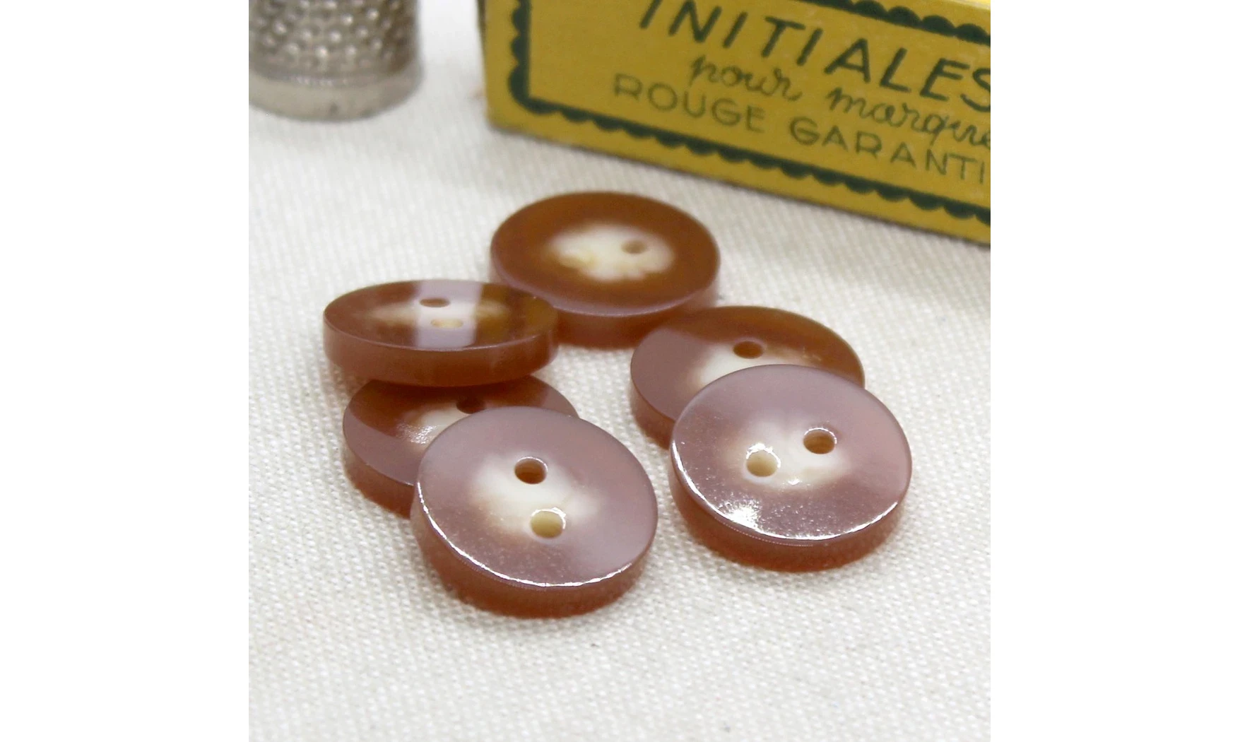 Boutons VINTAGE / 18MM / Brun