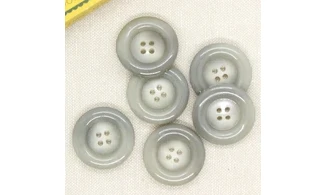 6 boutons / 27MM / Gris
