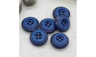 6 boutons / 18MM / Bleu roi