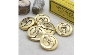 6 boutons / 23MM / Ceinture or