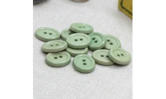 12 boutons / 14MM / Ovale Vert