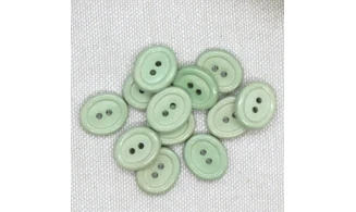 12 boutons / 14MM / Ovale Vert
