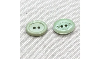12 boutons / 14MM / Ovale Vert