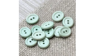 12 boutons / 14MM / Ovale Vert