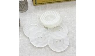 6 boutons / 25MM / Translucide rayé