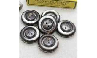 6 boutons / 30MM / Brun
