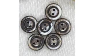 6 boutons / 18MM / Brun
