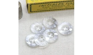 6 boutons / 18MM / Gris "Nuage"