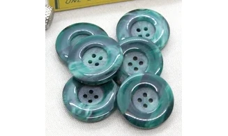 6 boutons / 30MM / Vert "Malachite"
