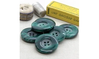 6 boutons / 30MM / Vert "Malachite"