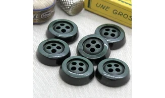 Boutons VINTAGE / 21MM / Vert bouteille