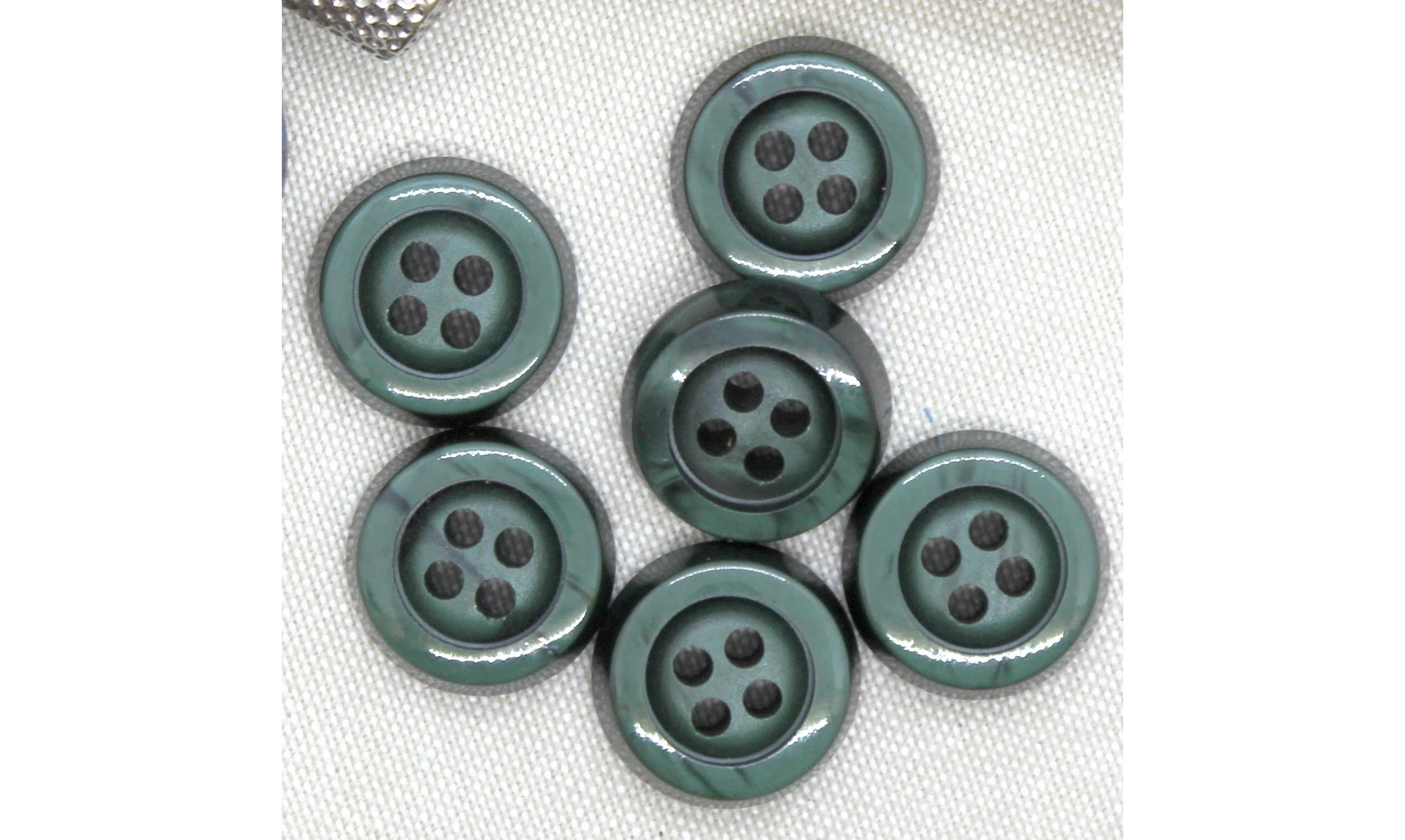 Boutons VINTAGE / 21MM / Vert bouteille