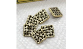 6 boutons / 14MM / Cannage doré