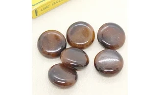 6 boutons / 27MM / Brun