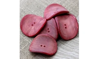 6 boutons / 38MM / Rouge "Chips"