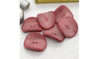 6 boutons / 30MM / Rouge "Chips"