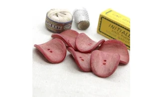 6 boutons / 30MM / Rouge "Chips"