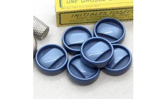 Boutons VINTAGE / 27,5MM / Bleu