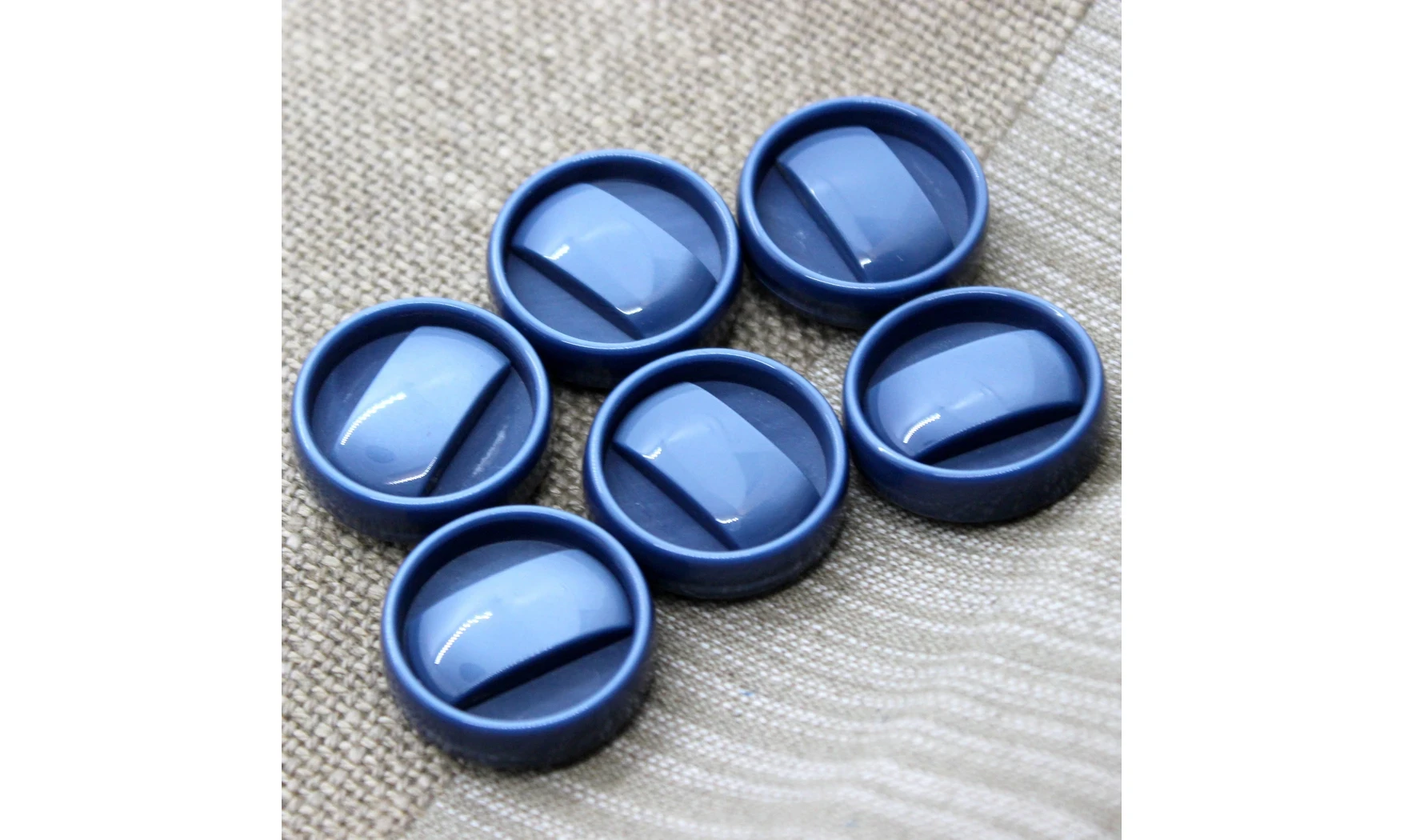 Boutons VINTAGE / 27,5MM / Bleu