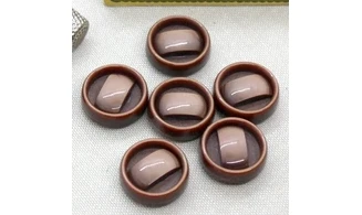 Boutons VINTAGE / 22,5MM / Marron