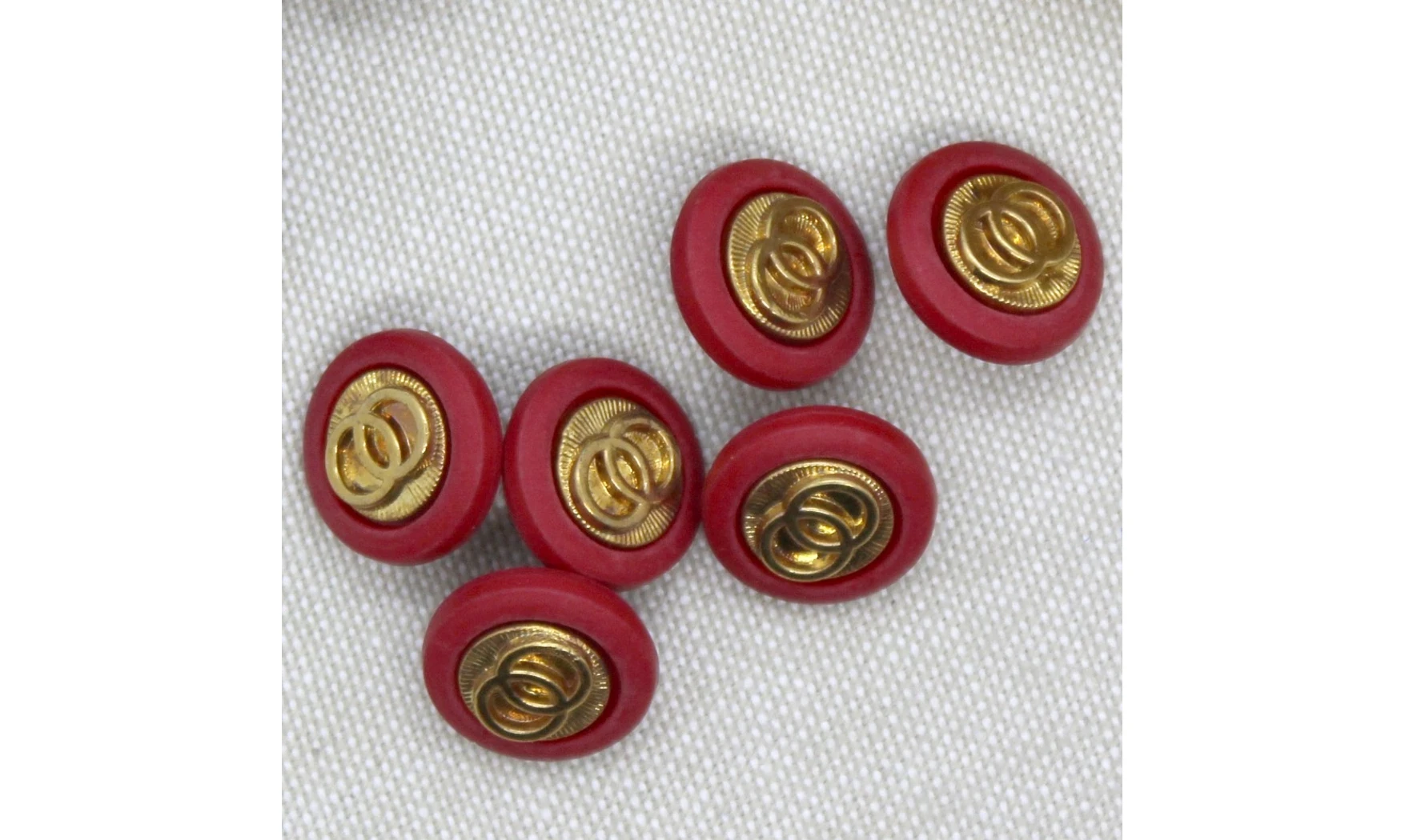 6 boutons / 15MM / Rose "Chic"