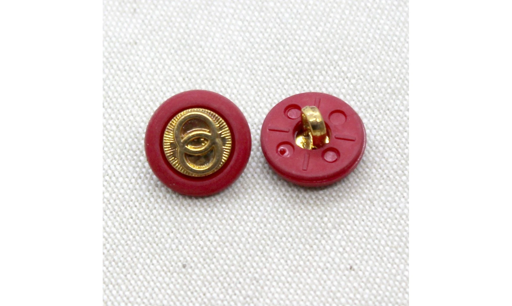 6 boutons / 15MM / Rose "Chic"