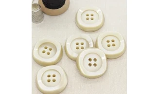 Bouton VINTAGE IVOIRE / par 6 / 35MM