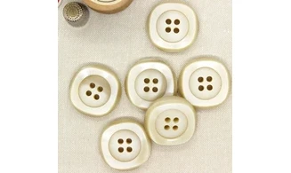 Bouton VINTAGE IVOIRE / par 6 / 35MM