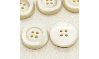 Bouton VINTAGE IVOIRE / par 6 / 35MM