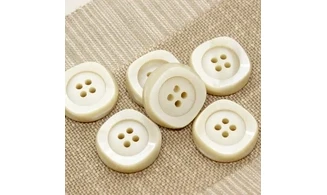 Bouton VINTAGE IVOIRE / par 6 / 35MM