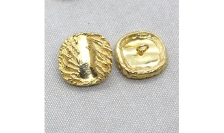 6 Boutons / 22MM / Métal doré