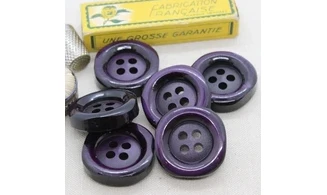 Bouton VINTAGE VIOLET / par 6 / 33MM