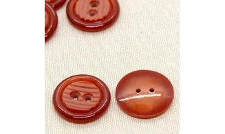 Bouton VINTAGE ROUGE / par 6 / 22MM