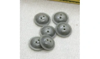 6 boutons / 13MM / Vert "Soucoupe"