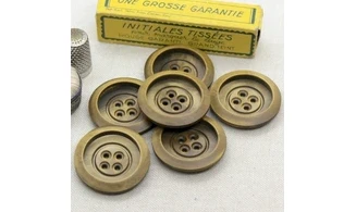 6 boutons / 34MM / Brun