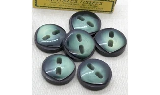 6 boutons / 31MM / Vert et noir