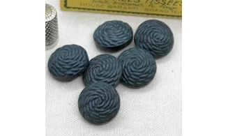 6 boutons / 22MM / Vert "Spirale"