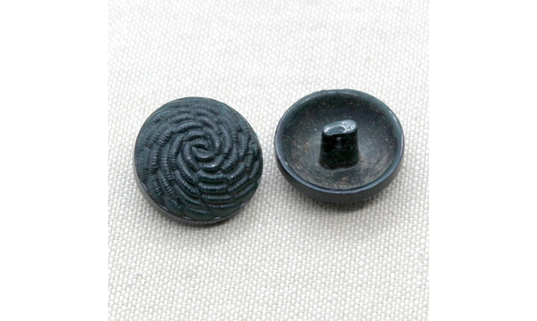 6 boutons / 22MM / Vert "Spirale"