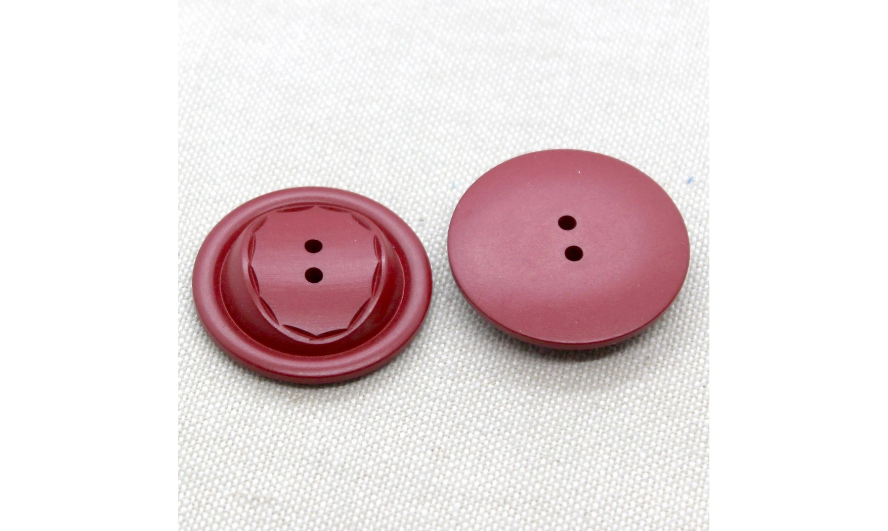 6 boutons / 30MM / Rouge "Couture"