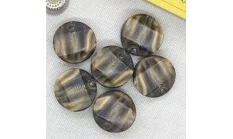 6 boutons / 22MM / Brun "Rocher"