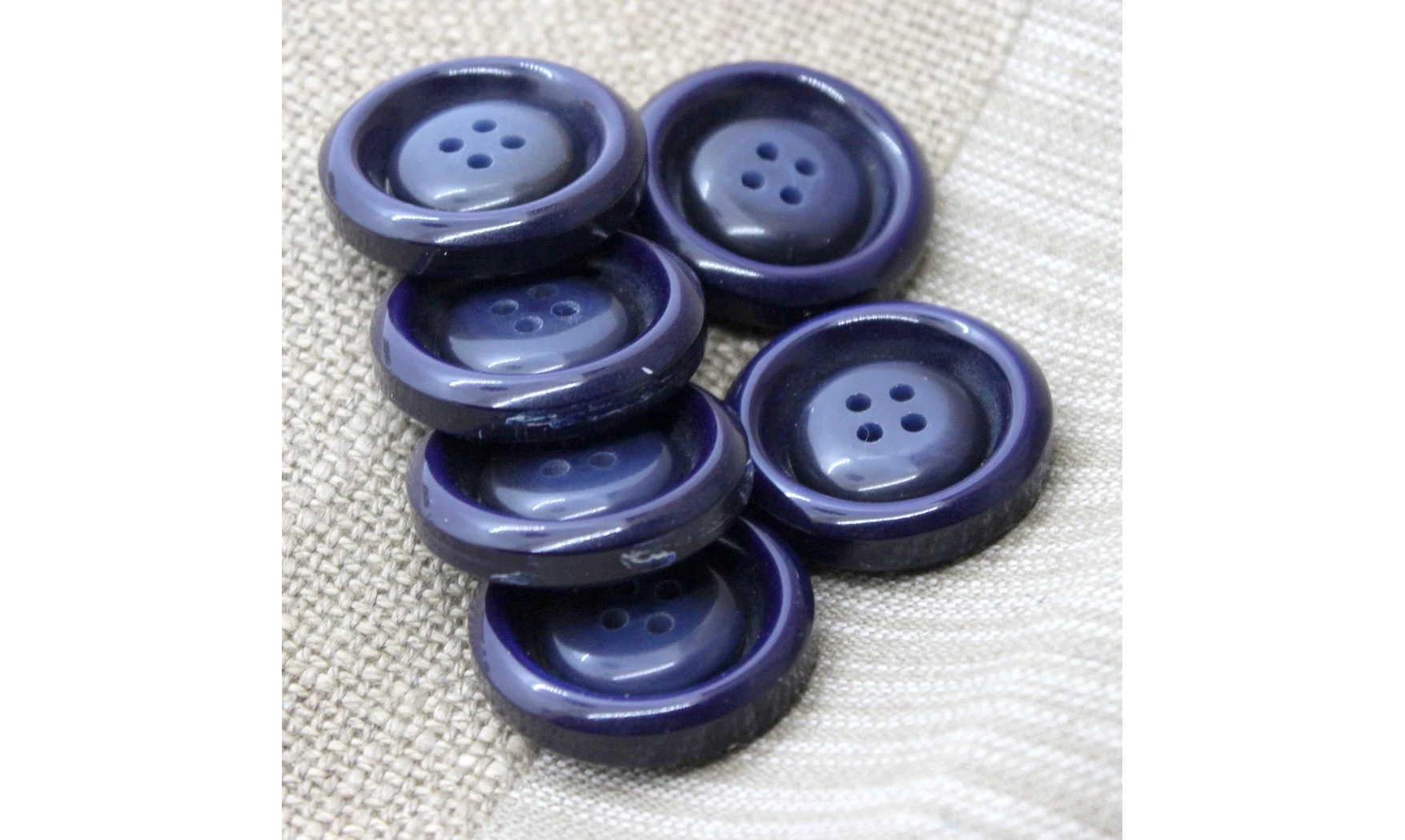 6 boutons / 30MM / Bleu