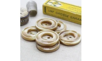 6 Boutons / 30MM / Brun