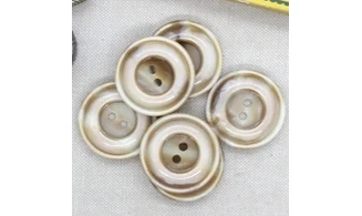 6 Boutons / 30MM / Brun