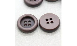 6 Boutons / 35MM / Brun Chocolat
