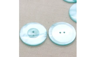 6 boutons / 39,5MM / Bleu nacré