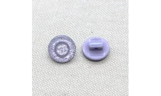 6 boutons / 12MM / Violet "Paillettes"